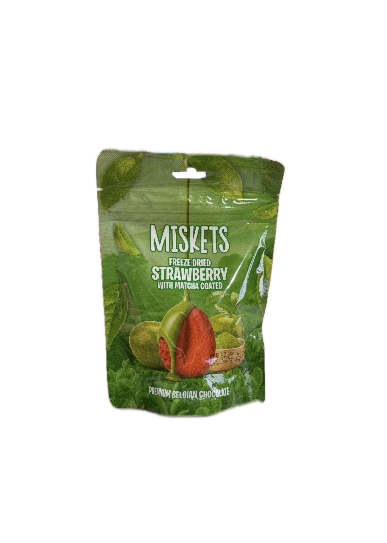 Miskets Fragole disidratate ricoperte di Cioccolato al Matcha