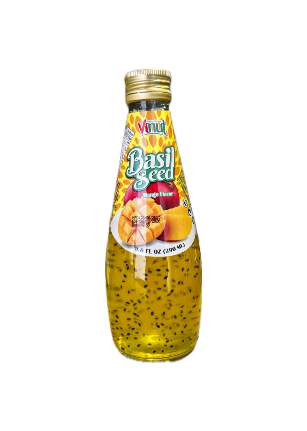 Bevanda gusto Mango con Semi di Basilico