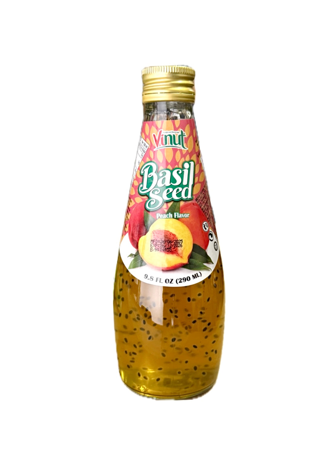 Bevanda gusto Pesca Bianca con Semi di Basilico
