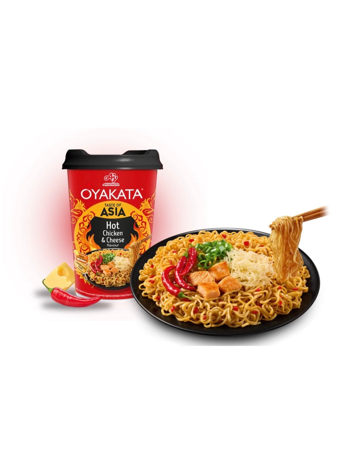 Oyakata Noodles gusto Pollo e Formaggio piccante