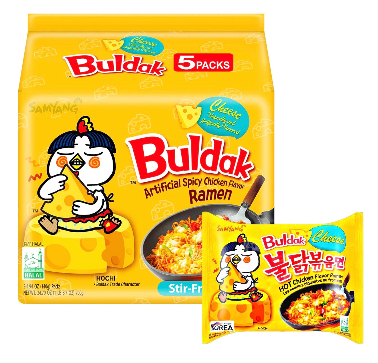 Samyang Buldak Ramen gusto Formaggio (pack da 5)