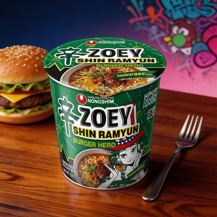 Nongshim ZOEY Ramen gusto Burger