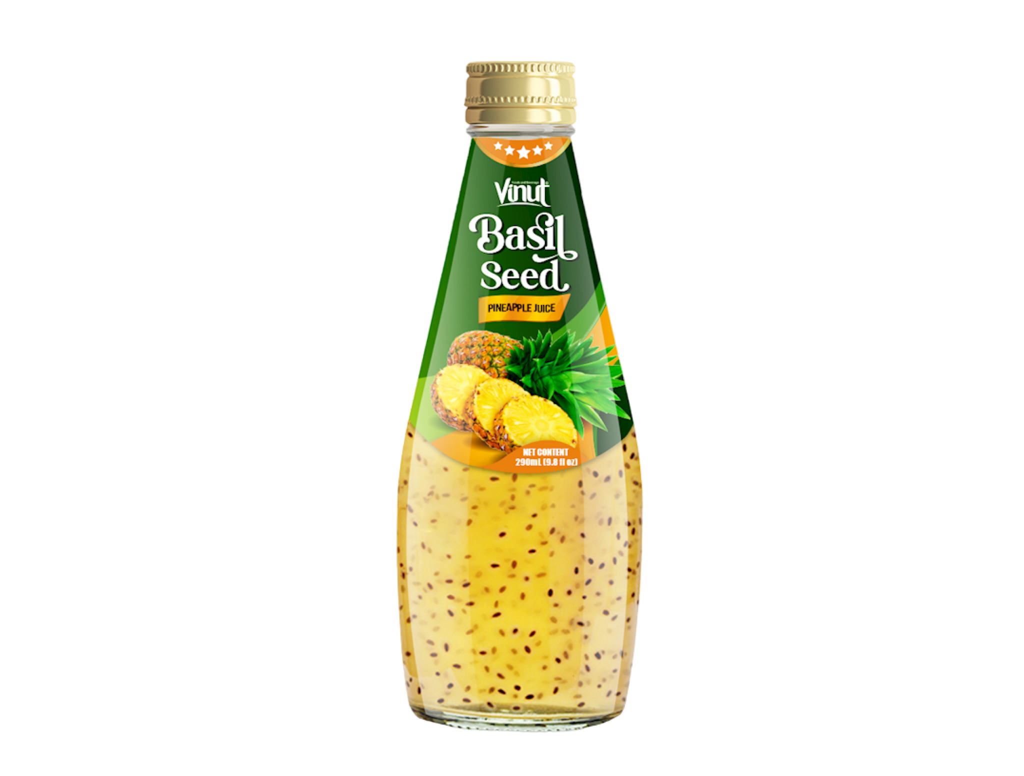 Bevanda gusto Ananas con Semi di Basilico