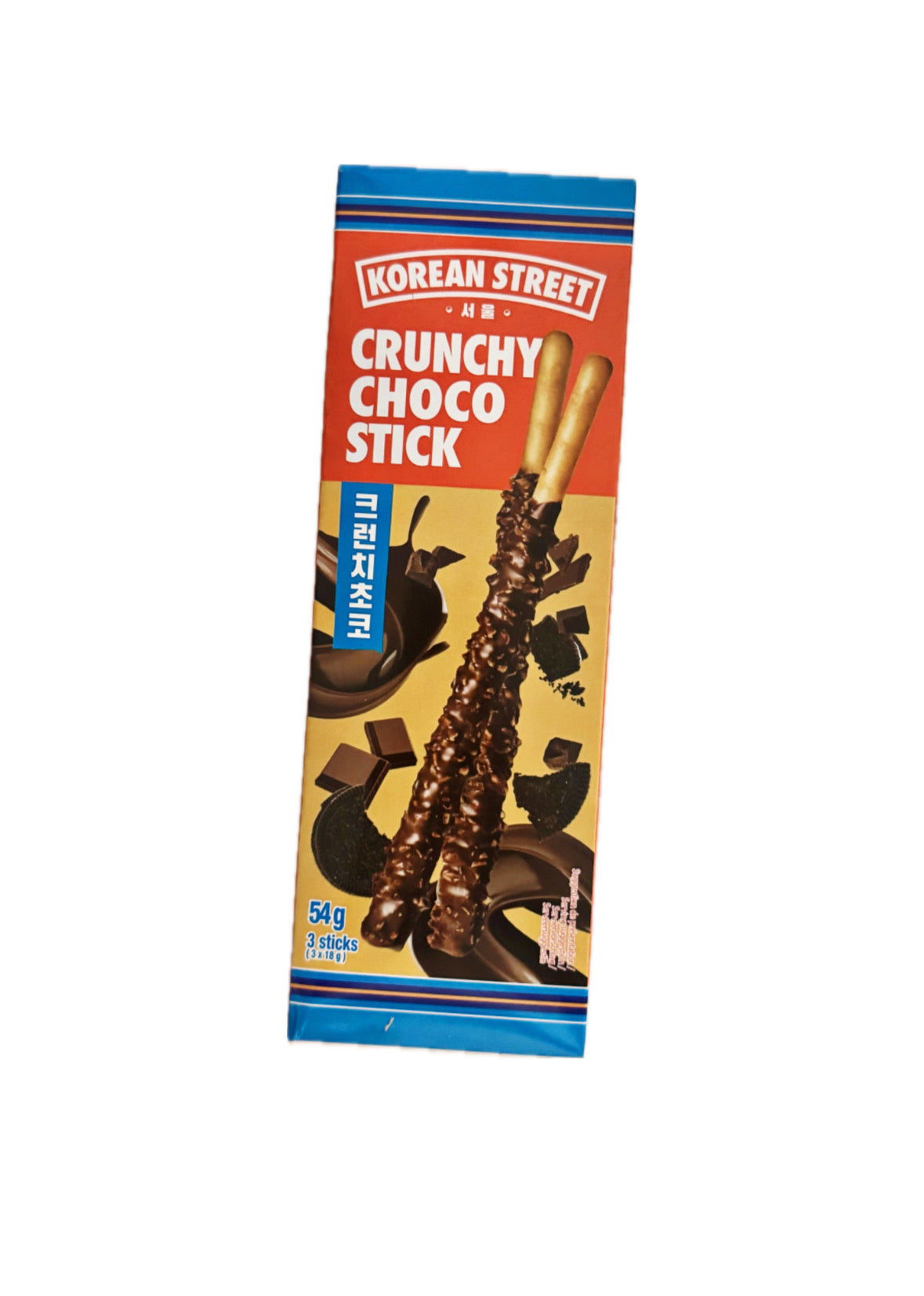 Bastoncini di biscotto ricoperti di cioccolato con granella di biscotto