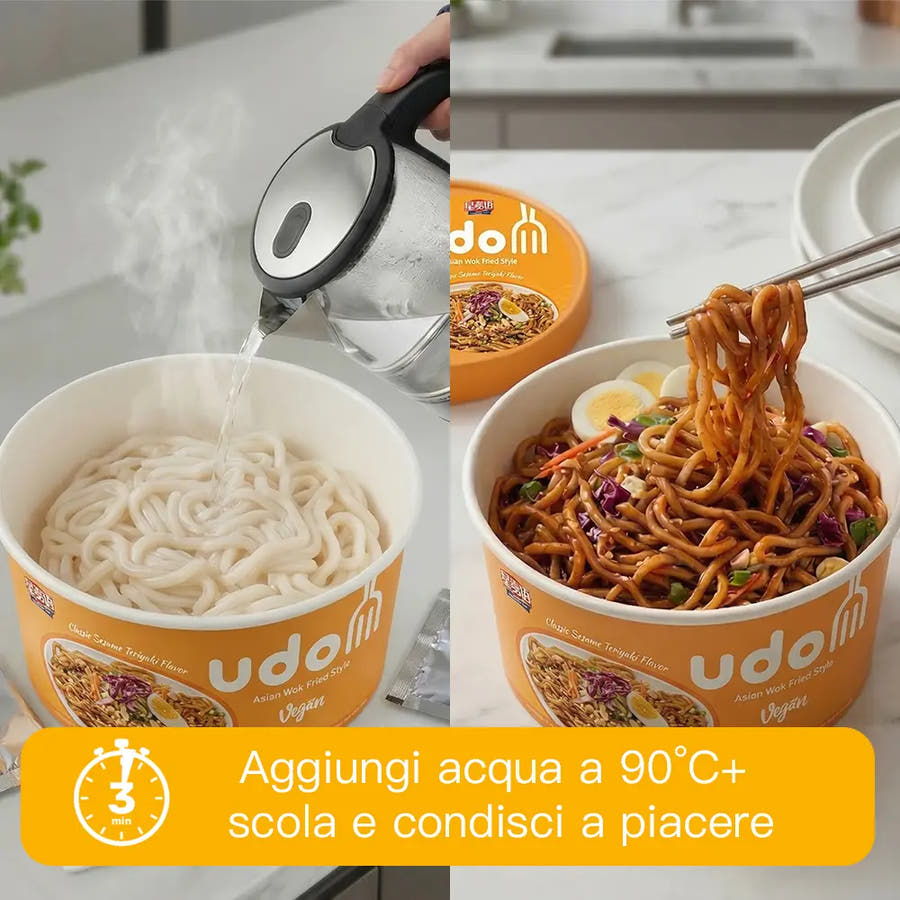 Udon in Salsa Teriyaki e Sesamo